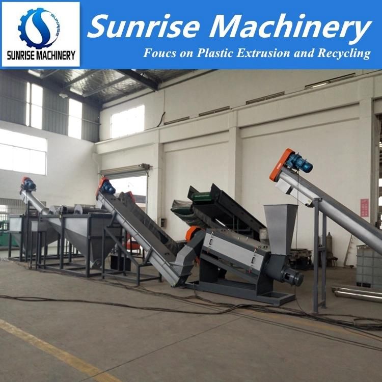 500kg Pet Bottle Flakes Crushing Washing Recycling Machine