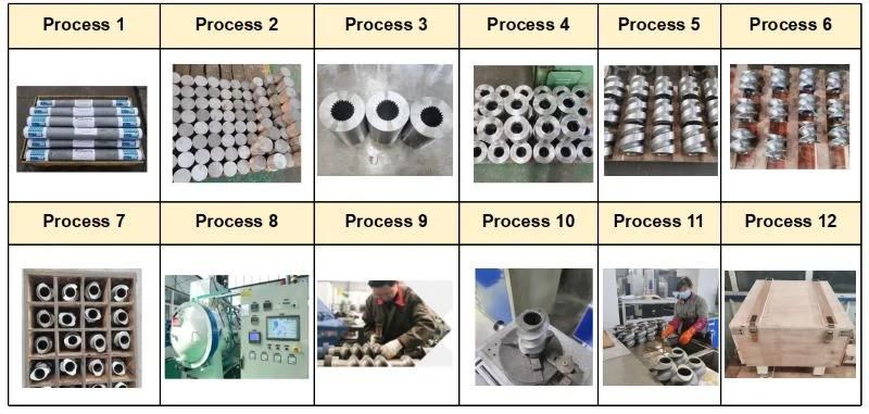Zsk320mc Corrosion Resistace Extruder Screw Segments for Petrochemical Industry