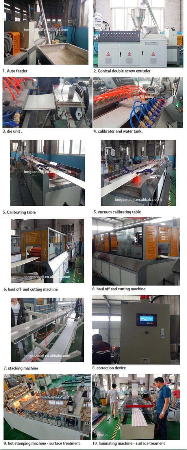 200mm / 300mm / 400mm PVC Ceiling Wall Panel Extrusion Machine Production Line