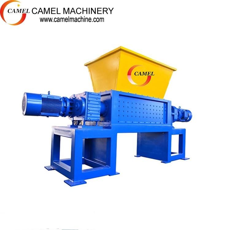 Waste Plastic Paper Shredder Double Shaft Shredding Recycling Machine