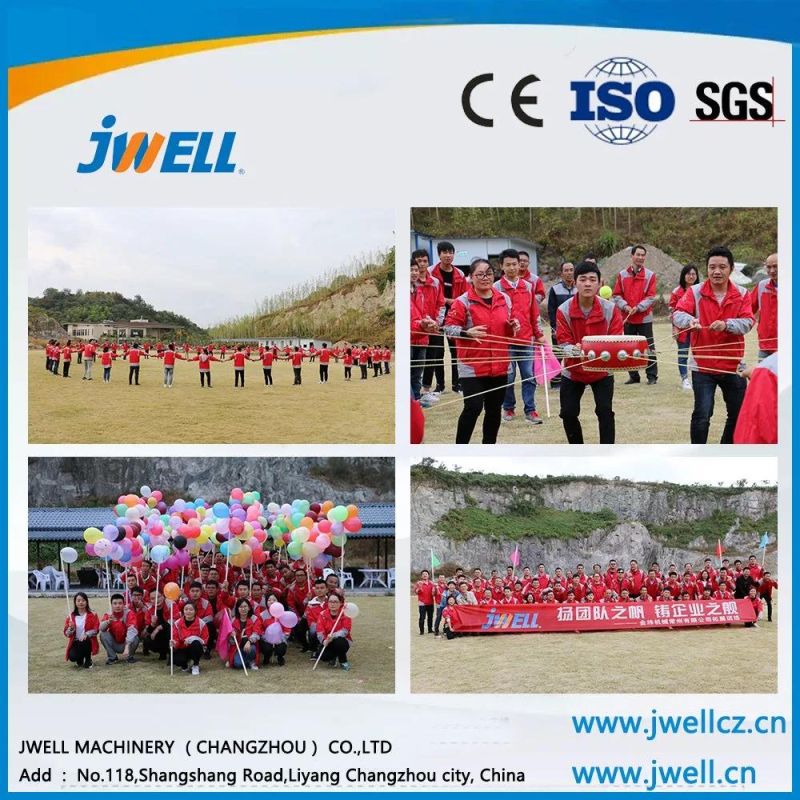 Jwell Plastic Recycling LDPE/MDPE/HDPE Water Supply Drainage Pipeno-Dust Cutting Environment Friendly Plastic Machine/Making Machine