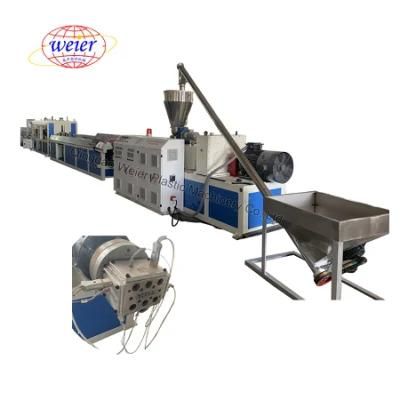 WPC Sliding Wardrobe Frame Door PVC Profile Extrusion Production Line
