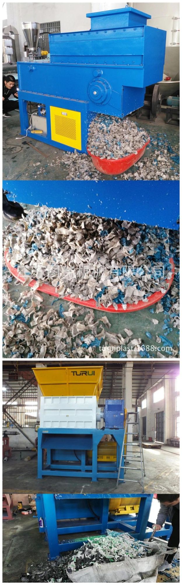Latest Technology High-Speed Waste Tire Plastic Crushing Machine