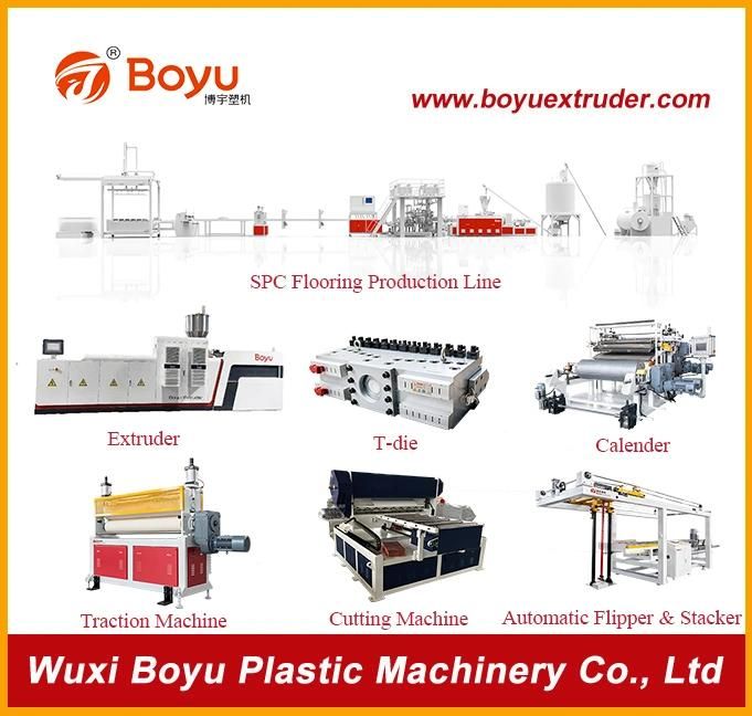 Spc Stone Plastic Flooring Board Extrusion Production Line Making Machine Extruder