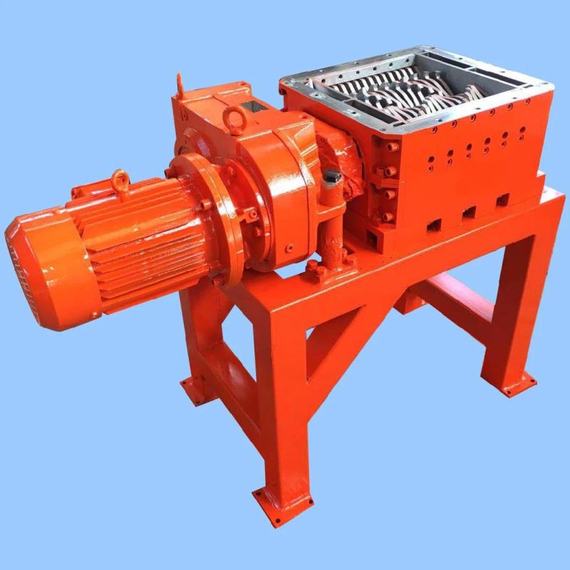 Waste Hard Plastic Lump Carton Agriculture Film PP Woven Bag Jumbo Bag Shredder LDPE PE PVC ABS HDPE Pipe Single Shaft Shredder