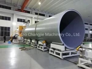 Plastic Machine HDPE Large Diameter Hollowness Wall Winding Sewage Pipe Making Equipment ...