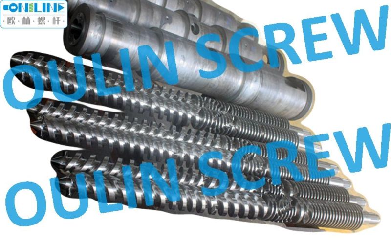 80/156 Double Conical Screw and Barrel for PVC Extrusion