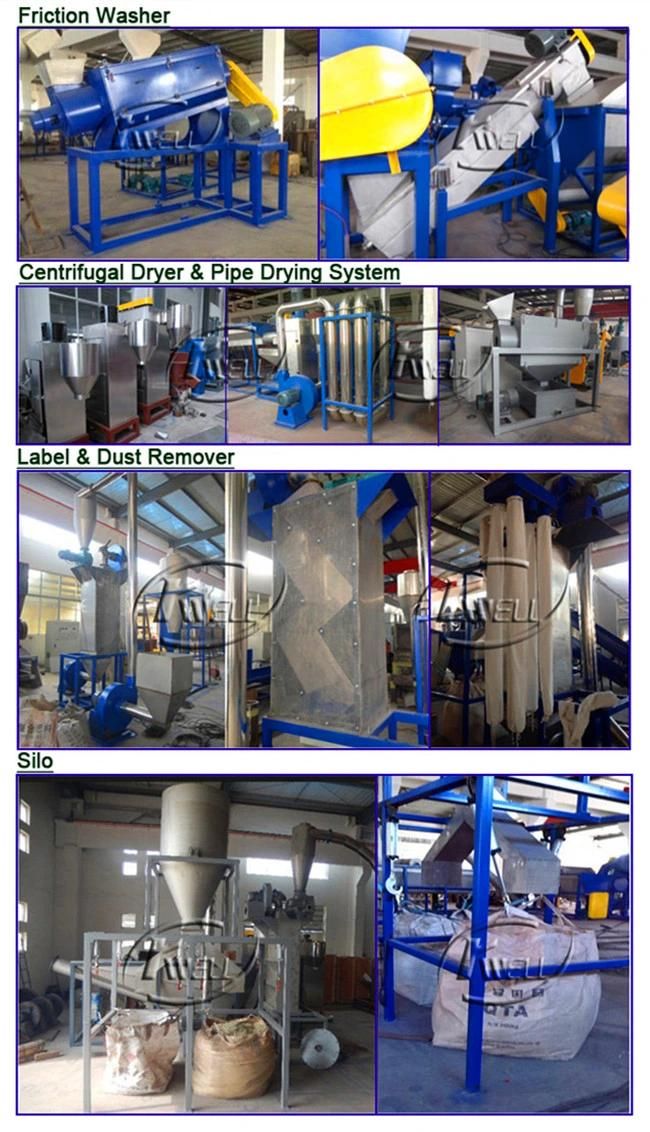 Plastic Pet Bottle Recycling Machine/Pet HDPE LDPE PP Recycling Granulator Machine
