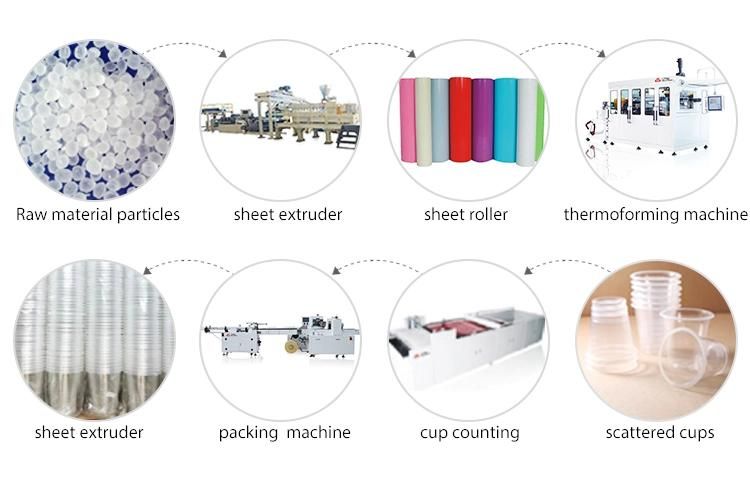 Hot Sale Plastic PVC Sheet Cutting Machine/Extrusion Line for Blister Packaging Stationery Printing Fruit Tray