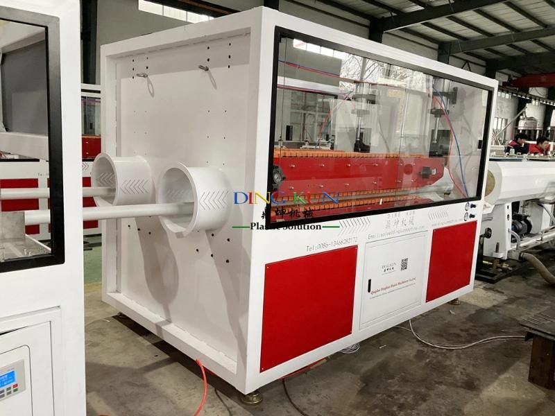 Plastic PVC Double Pipe Machine / Water Pipe Extrusion Machine Line