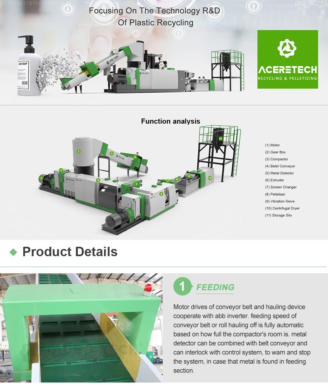Economic Plastic Double Stage Pellet Underwater Pelletizing Making Line