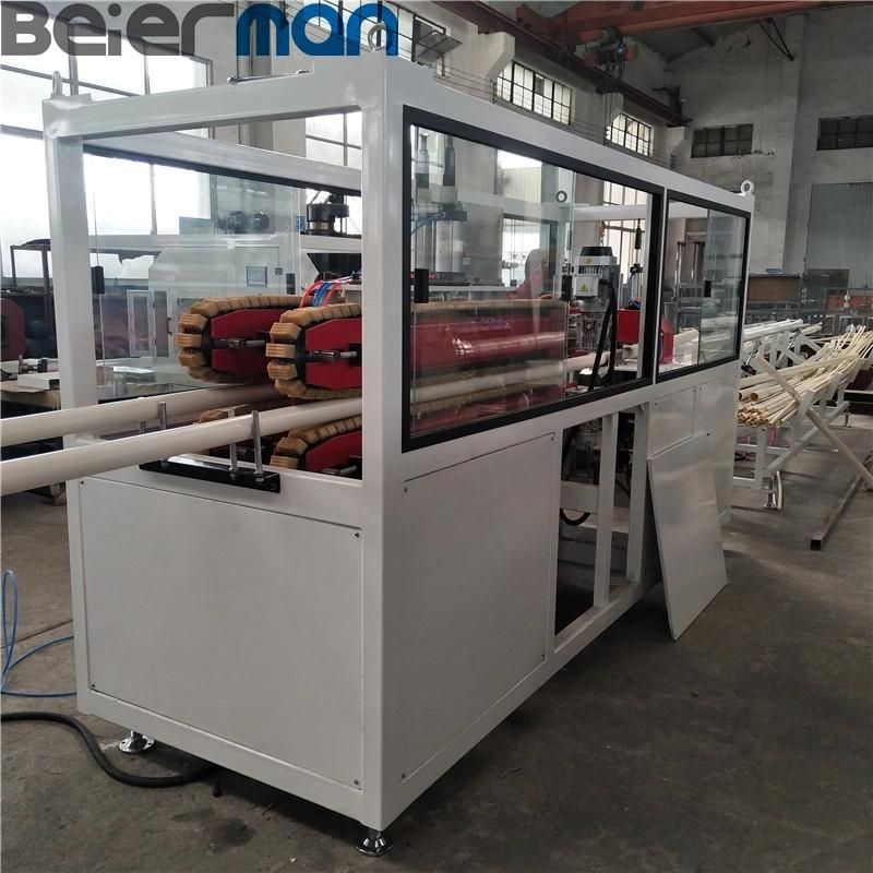 63mm Diameter PVC 2 Pipe Production Line Double Cavity