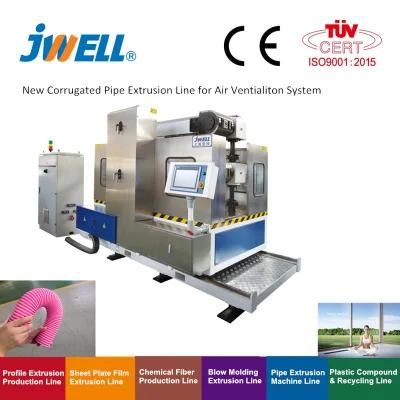 China Jwell PE160 Dwc Corrugated PE Pipe Extrusion Line (OD 63mm 75mm 90mm 110mm) ...
