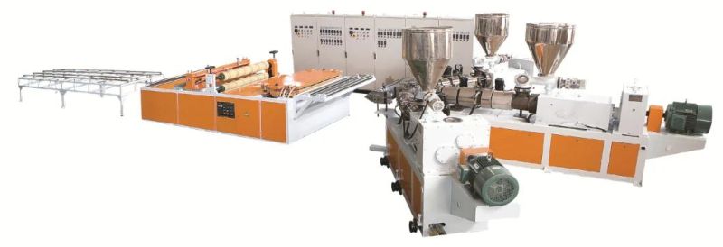 Jwell Plastic Recycling PVC/UPVC +PMMA/ASA Co-Extrsion Corrugated Foaming Roof Tile Plastic Machine