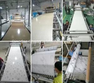 PVC Imitation Marble Decorative Sheet Extrusion Machine Production Extrusion Line