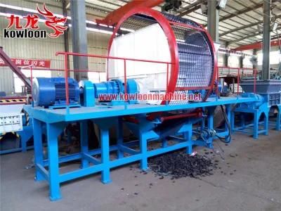 Double Shaft Tire Recycling Shredder