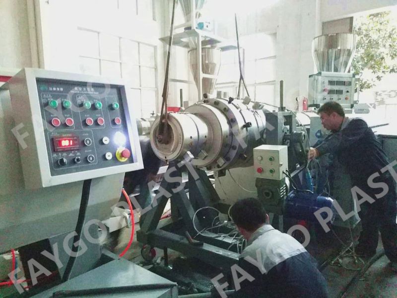 Faygo PVC Electric Conduit Double Pipe Production Extruder Making Machine Line