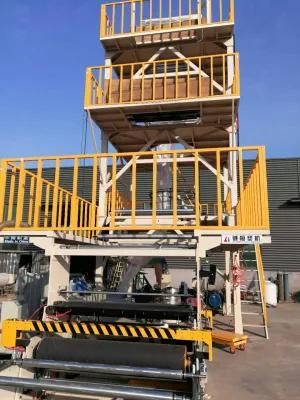 ABA Three Layers Co-Extrusion PE HDPE LDPE PLA Film Blowing Machine