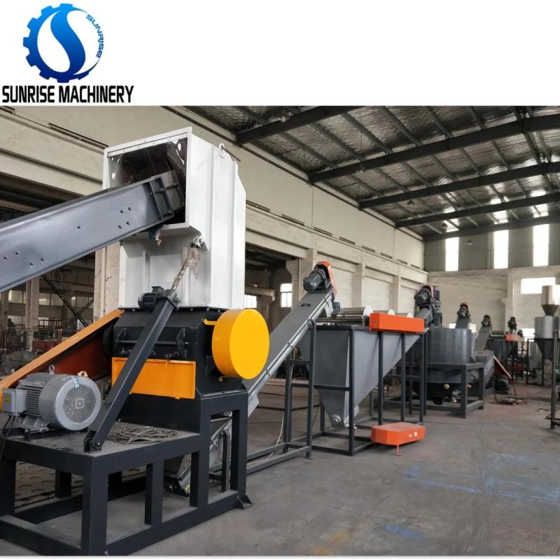 Pet Bottle Flakes PE Film Crushing Washing Drying Recycling Machine