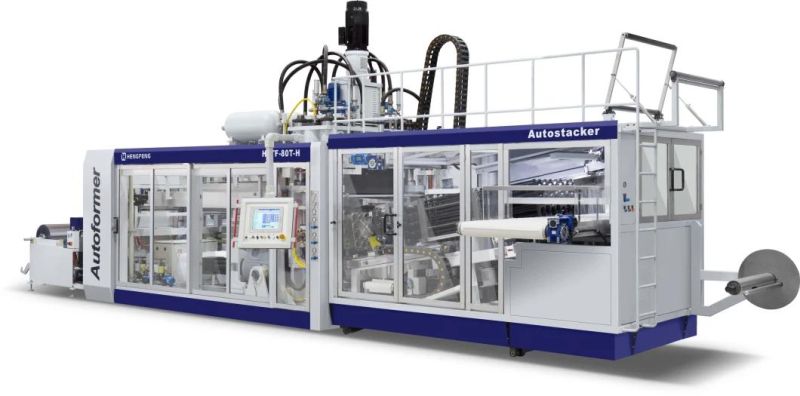 Full Automatic Plastic Cups Thermoforming Machine with High Speed (80t-h)