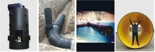 Large Pressurized Spiral Polyethylene Pipes Krah Pipes Production Line