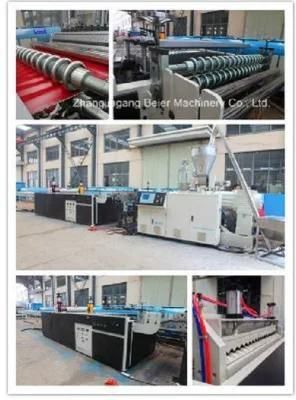 PVC+PMMA/Asa Plastic Corrugated Roof/Sheet Tile Extrusion Line