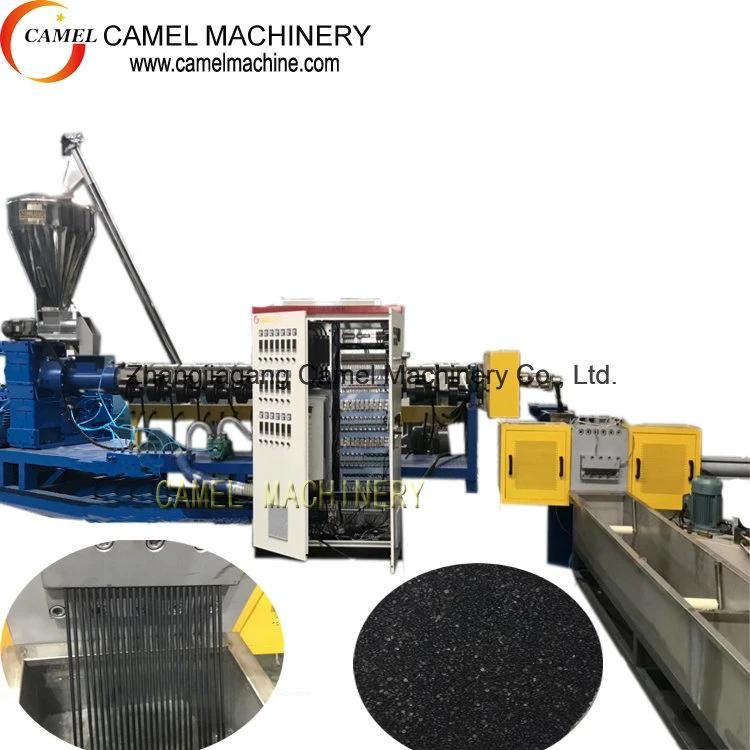 Plastic PE PP Film Flakes Pelletizing Machine Recycling Extruder