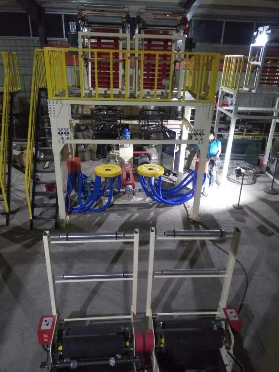 Dual Head Plastic Film Blowing Machine (70kg/h output) Chsj--2A