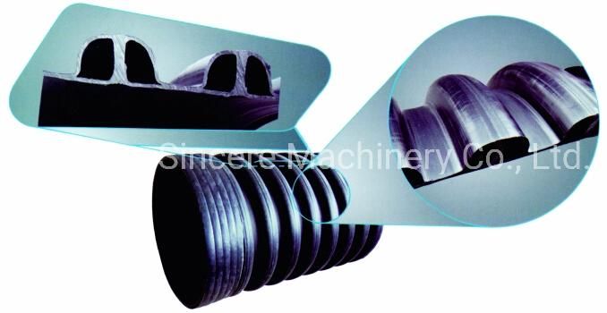 Structural-Wall HDPE Spiral Enhanced Pipe Extrusion Production Machine Line