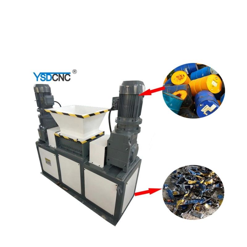 Copper Wire Film Industrial Iron Aluminum Chain Cans Car Rubber Tracks DTV Scrap Metal Shredder for Sale