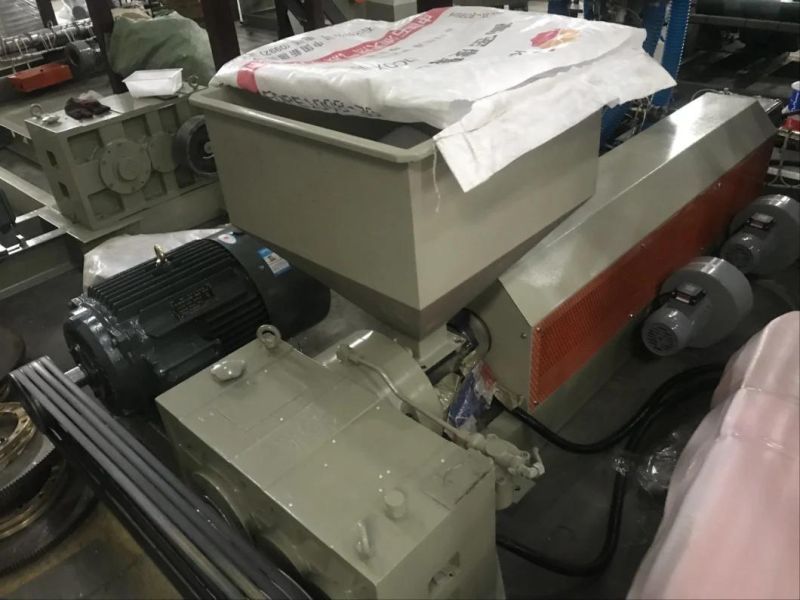 Sigle Screw Double Die Head Automatic HDPE/LDPE/LLDPE Two Roll Film Making Machine