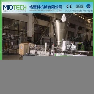 Plastic WPC/PVC Conical Twin Screw Hot Die Face Cutting/Cutter Granulation/ Pelletizing ...