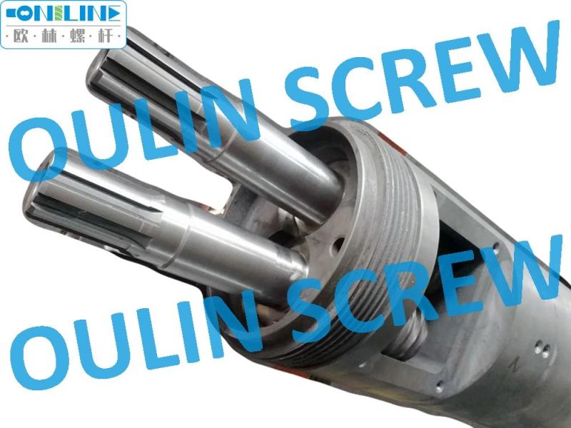 Produce 45/90 Twin Conical Screw Barrel for PVC Extrusion