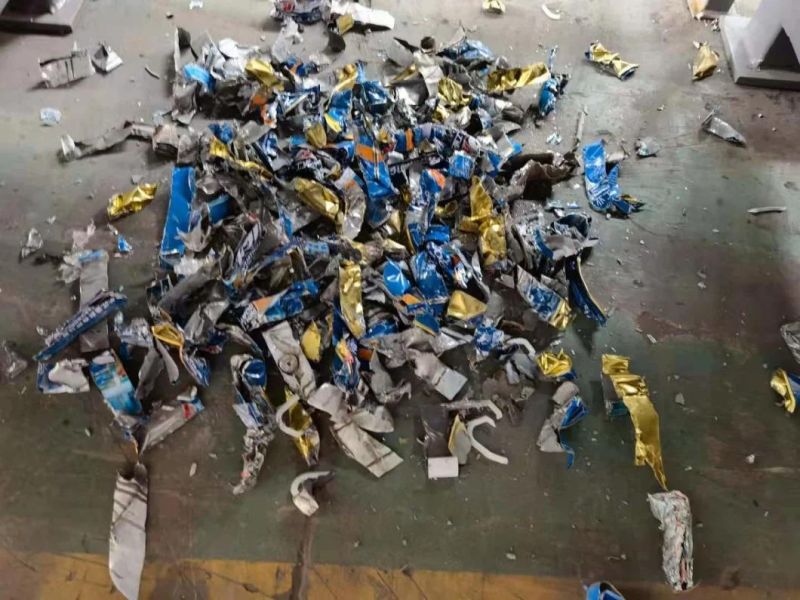 Double Shaft Aluminum Can / Scrap Metal / Carton Shredder Machine