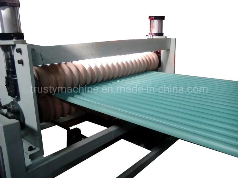PVC Corrugated Wave Roof Sheet Extrusion Line Extruder Machine