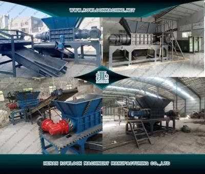 One Through Processing Dual Shaft Scrap Foam PVC PE ABS Crusher Plastic Pallet Shredder