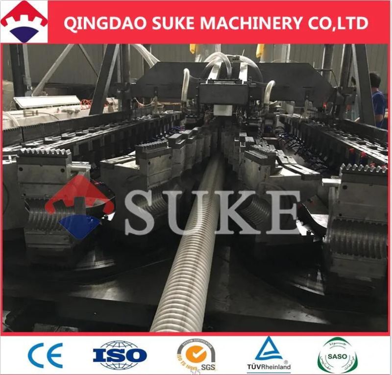 PE/PVC Single/Double Wall Corrugated Pipe Production Extrusion Machine Line