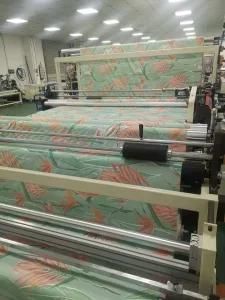 EVA Fabric Embossing and Laminating Quilting Bath Curtain Film Bath Curtain Ultrasonic ...