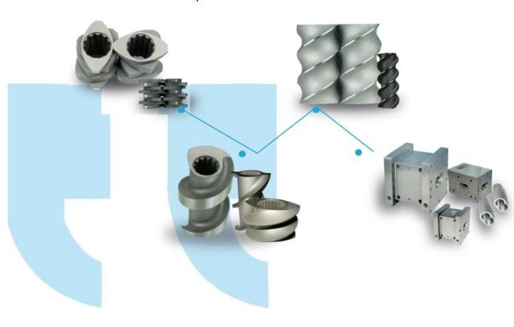 Nanjing Pet Recycling Twin Screw Extruder with 500kg/H