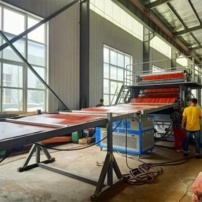 PVC Leather Machine PVC Floor Leather Making Machine PVC Leather Floor Roll Carpet Making ...