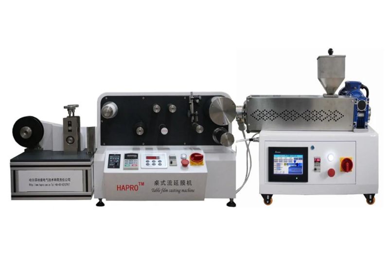 Conical Twin Screw Extrusion Test Unit with Torque Measurement System in Laboratory