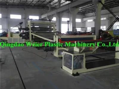 PVC Wide Floor Leather Making Machine PVC Soft Floor Leather Extrusion Line