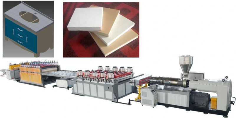 PP PE PVC Wood Machine WPC Profile Extrusion Line