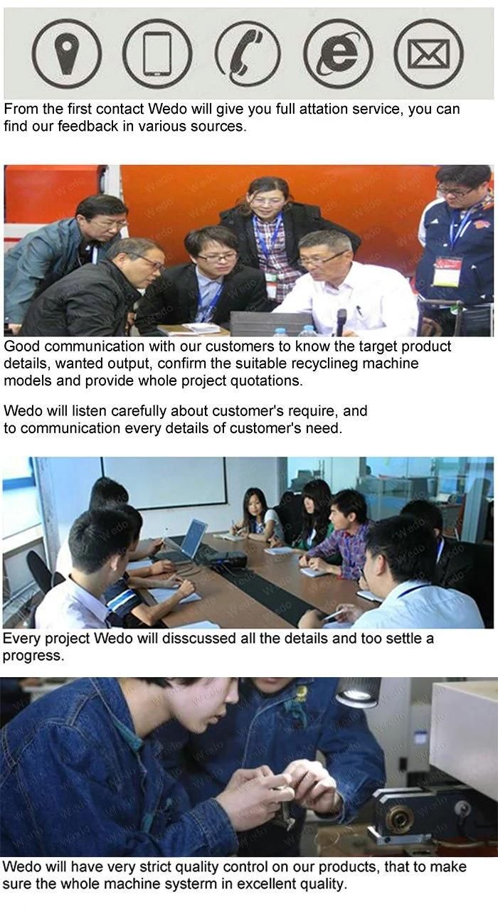 Wedo High Effective Pet Bottle Label Removing Machinery