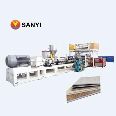 Spc WPC PVC Floor Board Machine Production Extrusion Line