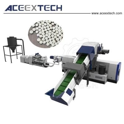 Water Ring Hot Cutting Type Waste PP PE Plastic Granulating Line/PP PE Film Pelletizing ...