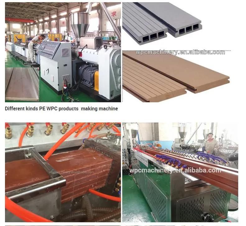 PE WPC Co-Extrusion Outdoor Decking Making Machine Production Line Manufacturer