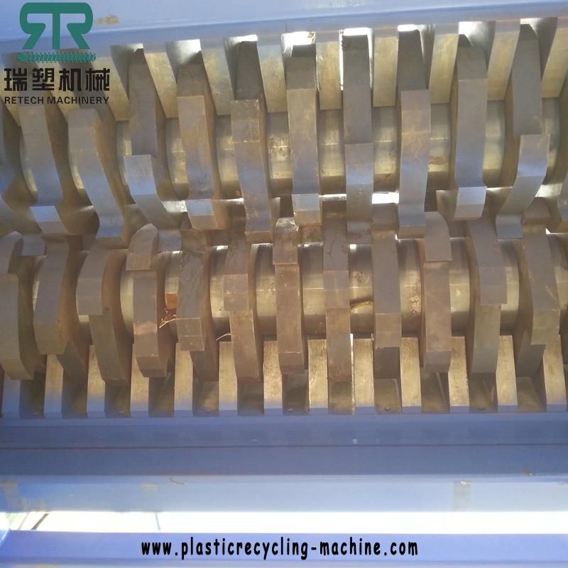 Heavy HDPE Bottle/HDPE Jar/HDPE Barrel/PE PP Basket Twin Worm Shredder