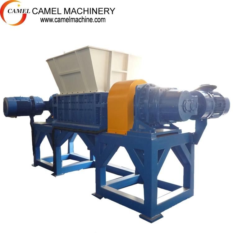Waste Plastic Paper Shredder Double Shaft Shredding Recycling Machine