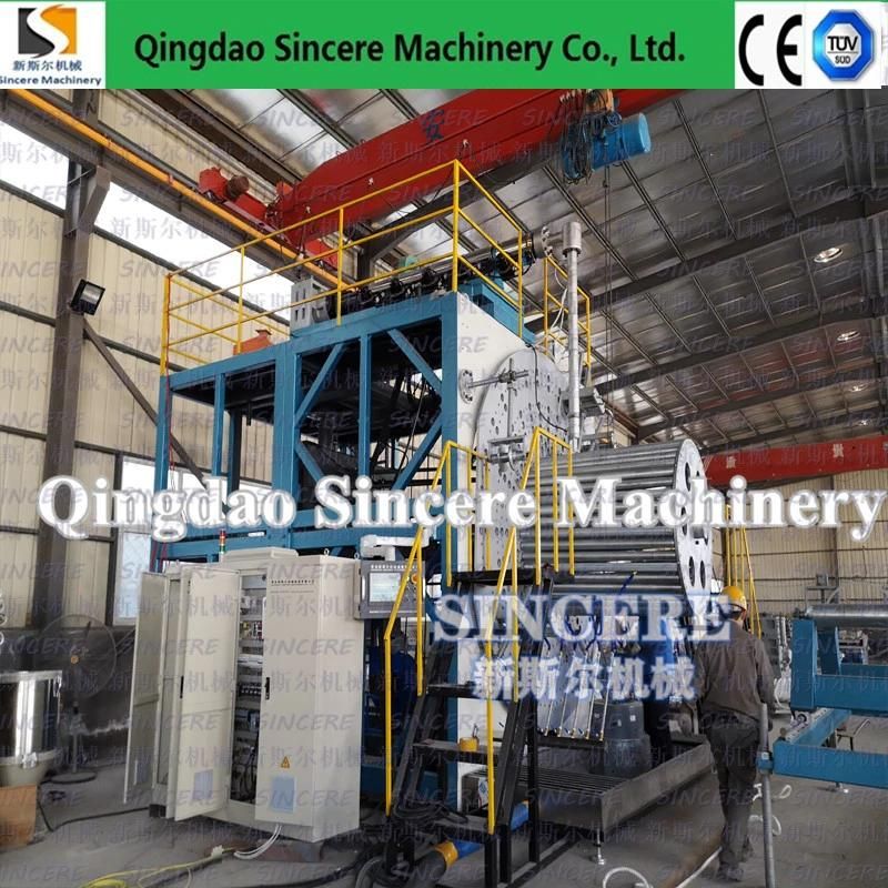 HDPE Double/Hollow Wall Spiral Wound Sewage Pipe Manufacturing Extruder